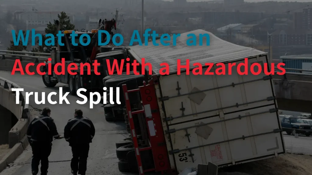 What to Do After an Accident With a Hazardous Truck Spill Image